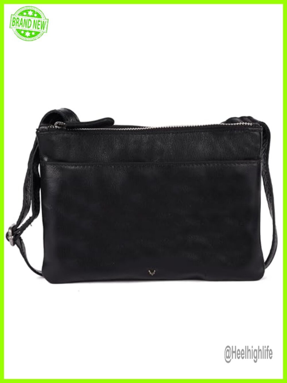 Genuine Leather Crossbody Sling Bag for Women Multi-Pocket Travel Purse